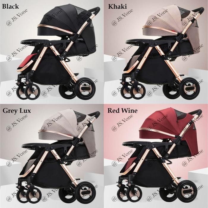 Kereta Dorong Bayi Baby Bliss X Nevi Baby Baby Stroller 2 Arah Billt