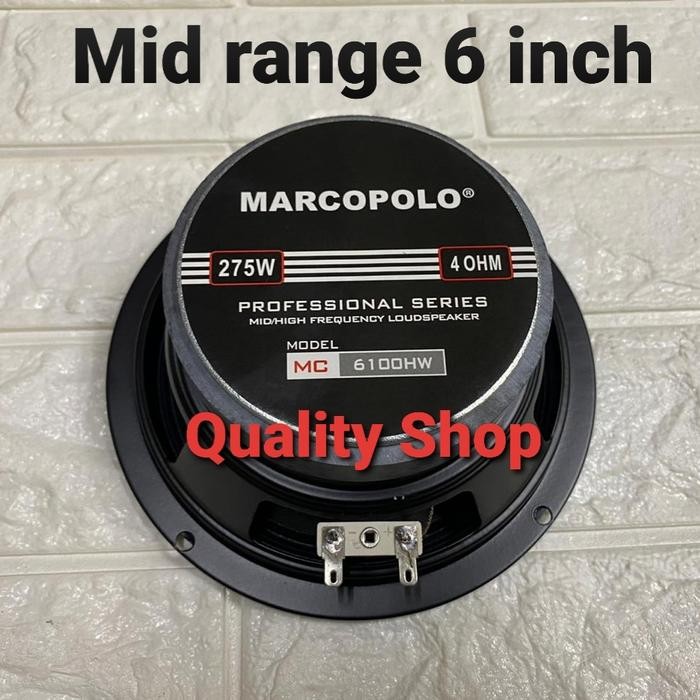 Speaker Midrange 6 Inch Marcopolo 275 Watt 4 Ohm Line Array