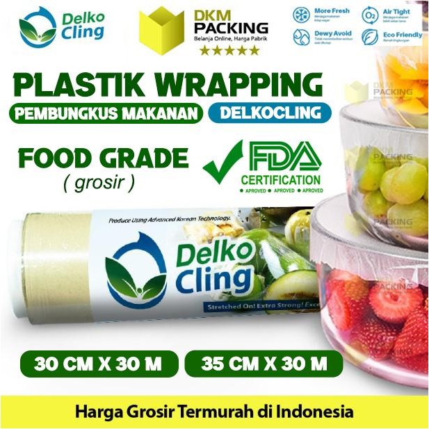 Plastik Cling Wrap Food Wrapping Pembungkus Makanan DELKO CLING /ROLL