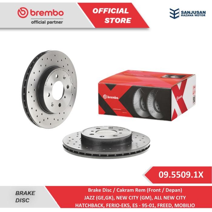 Brake Disc Brembo (F) Honda Jazz Ge Gk, Freed, Mobilio 09.5509.1X