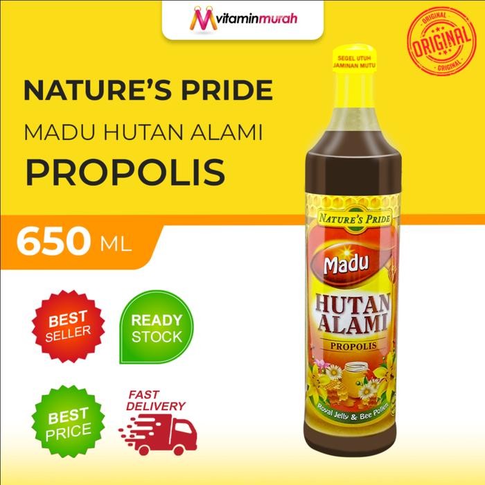 

NATURE'S PRIDE MADU HUTAN ALAMI 650ml - PROPOLIS - ROYAL JELLY