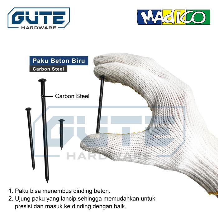 Paku Beton Biru Madico (Box) Carbon Steel  Paku Tembok Cor