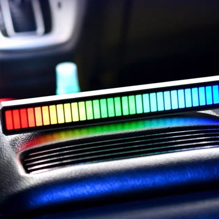 Lampu Led Rgb Bar Strip Spectrum Audio Indicator Music Sound Control
