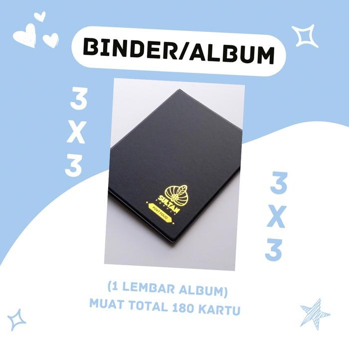 

SULTAN SUPPLY PREMIUM POCKET PORTFOLIO CARD BINDER - A4 (9 POCKET) KODE 70