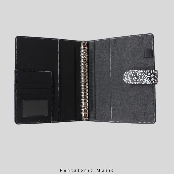 

BLACK MUSIC RING BINDER BINDER MUSIK UNIK KODE 491