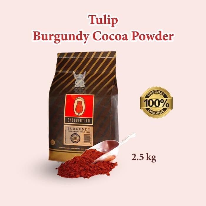 

Tulip Burgundy Cocoa Powder 2.5kg / Tulip Coklat Bubuk 2.5 Kilogram