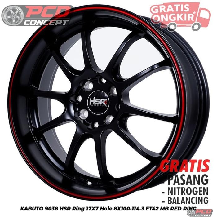 VELG MOBIL R17 MURAH HSR KABUTO R17X7 YARIS RAIZE AVANZA VELG R17