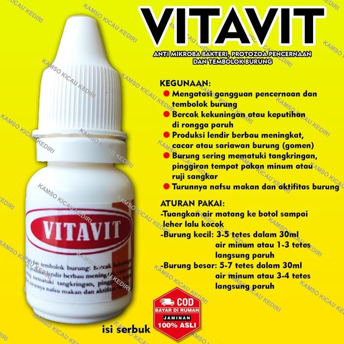 READY VITAVIT ANTI MICROBA, PENCERNAAN DAN TEMBOLOK BURUNG