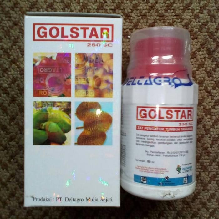 Pupuk Zpt Golstar 250SC 80ml Zpt Buah Hormon Buah Mangga, Durian dll Kode 1045