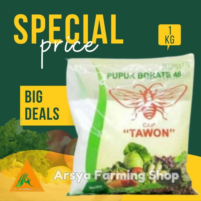 Pupuk Borate 48 / Pupuk Mikro Boron Cap Tawon 1 Kg Kode 1463