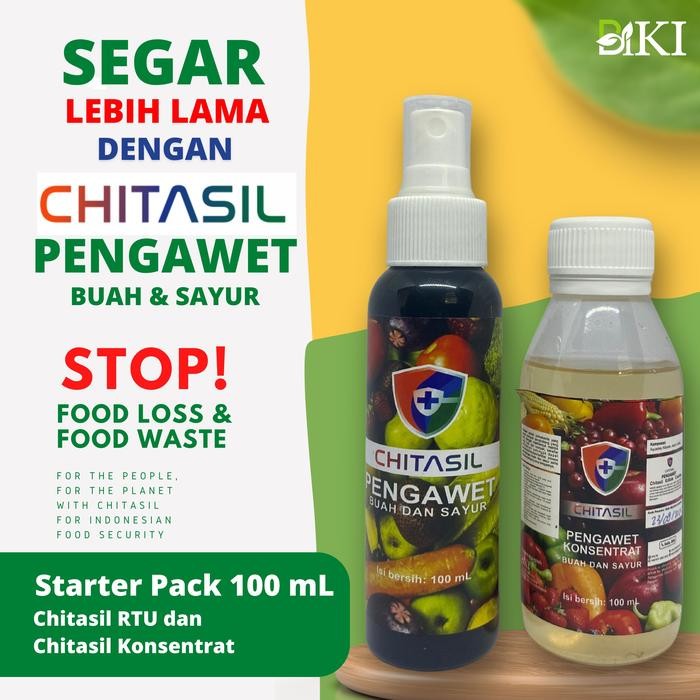 Stater pack Pelapis/Pengawet Buah Alami Chitasil Chitosan Cair Kode 1072
