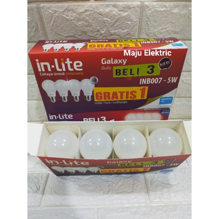 (Expert) Lampu Inlite / Bolam LED INLITE 5 W / 5 watt