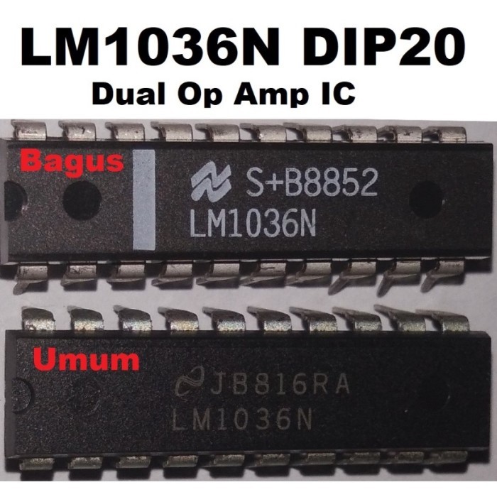 (Expert) LM1036N LM4610N LM1036 LM4610 Dual Op Amp IC DIP