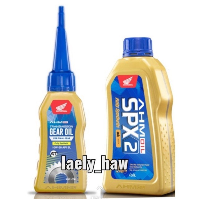 (Expert) PAKET OLI MESIN SPX2 ORI AHM / Oli Gardan ORI AHM