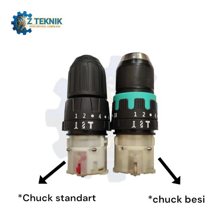 GEAR BOX + Chuck Impact 10mm NRT PRO DC 340 Original(Single lock=penguncian satu tangan)