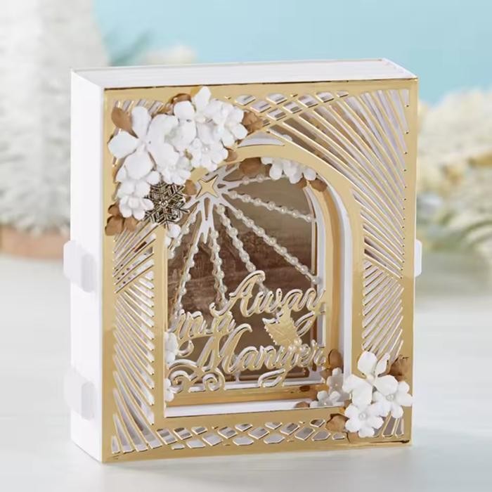 

Metal cutting dies - 3D shadow box template for cards, scrapbook - #94