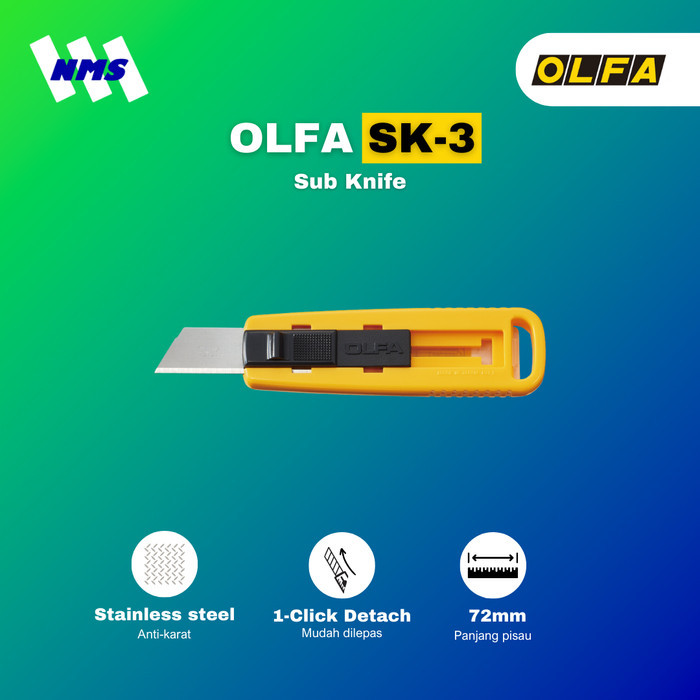 

Pemotong Kardus OLFA SK-3 Sub Knife Cutter Mini