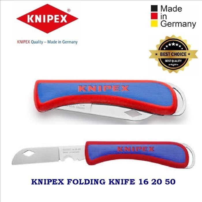 

Pisau Cutter 16 20 50 KNIPEX Folding Knife for Electricians