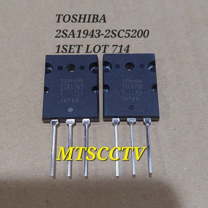 (Expert) TRANSISTOR TOSHIBA 2SA1943-2SC5200/TR TOSHIBA 5200 1943 1SET ORIGINAL