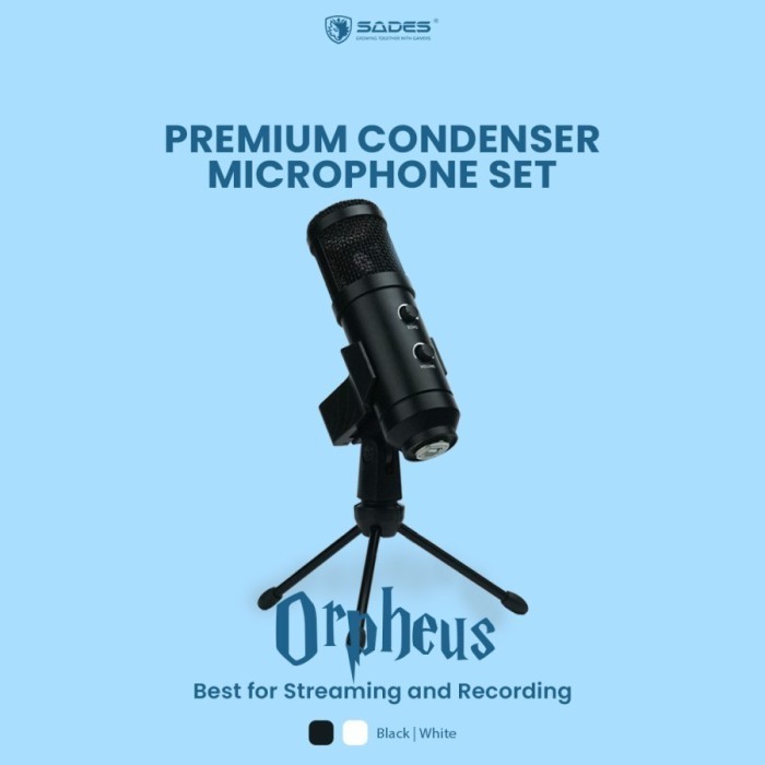 (Expert) Sades Orpheus Mic Condenser Premium Full Set