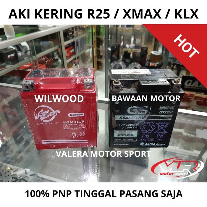 Aki Accu Kering Yamaha Xmax R25 Mt25 Wilwood