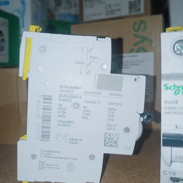 Mcb Schneider Ic60N 2P 10A