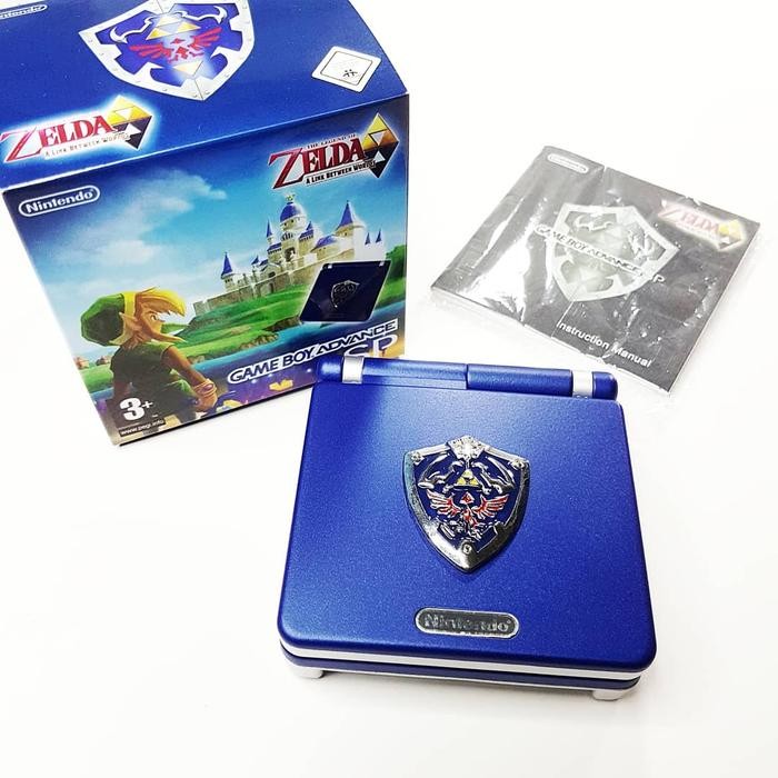 Gameboy gba sp 101 custom Zelda hyrule sword gbasp backlight backlit