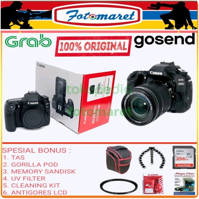 [Expert] CANON EOS 80D KIT 18-135MM IS STM/KAMERA CANON 80D KIT 18-135MM IS