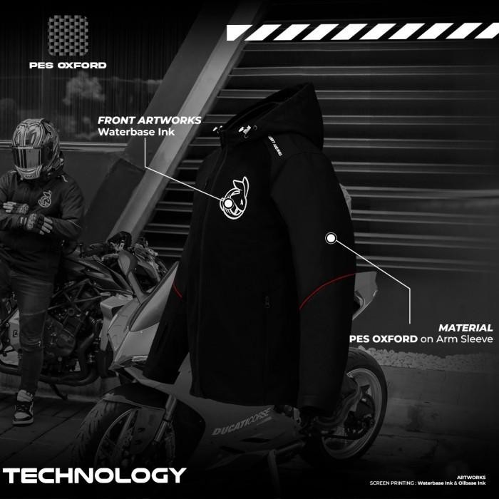 Terbaru Jaket Rabbit And Wheels Patron Tex Jaket Ridding Touring Jacket Non Protector Original