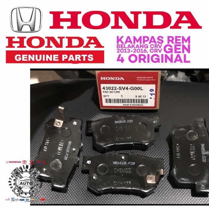 Kampas Rem Belakang Crv 2013-2016, Crv Gen 4 Original