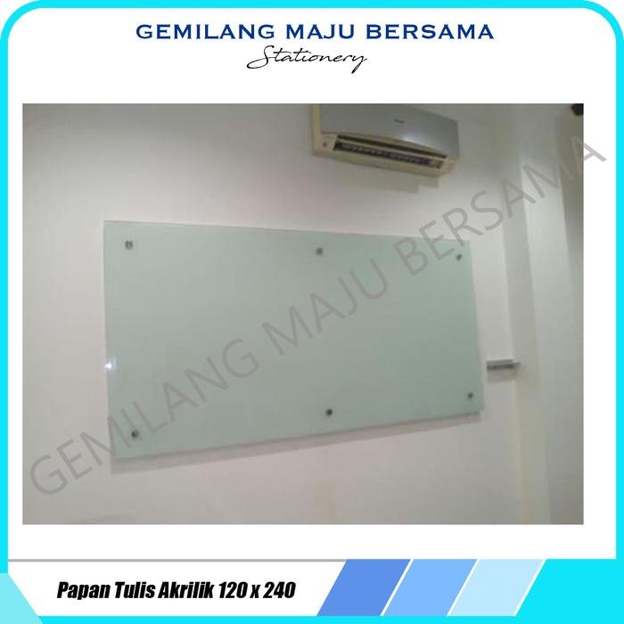 

Promo!! Whiteboard / Papan Tulis 120 X 240 Acrylic Akrilik Putih Susu