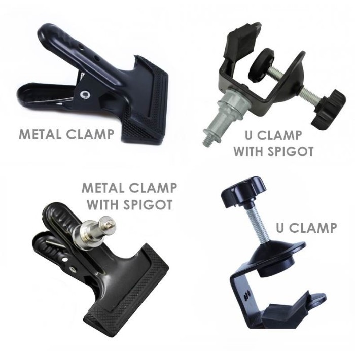 Jepit Metal U Clamp Metal Clamp Besi studio Universal