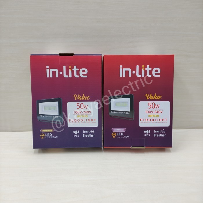 LAMPU SOROT LED IN LITE IN-LITE INF030 50WATT 50W VALUE FLOODLIGHT