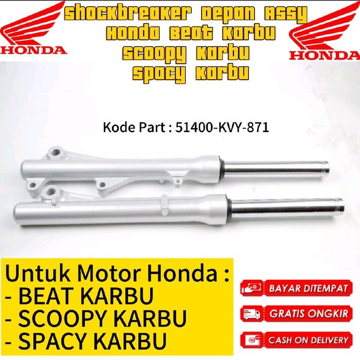 Shockbreaker depan Beat karbu Scoopy Karbu Spacy Karbu KVY / sok tabung motor beat Karbu KVY part