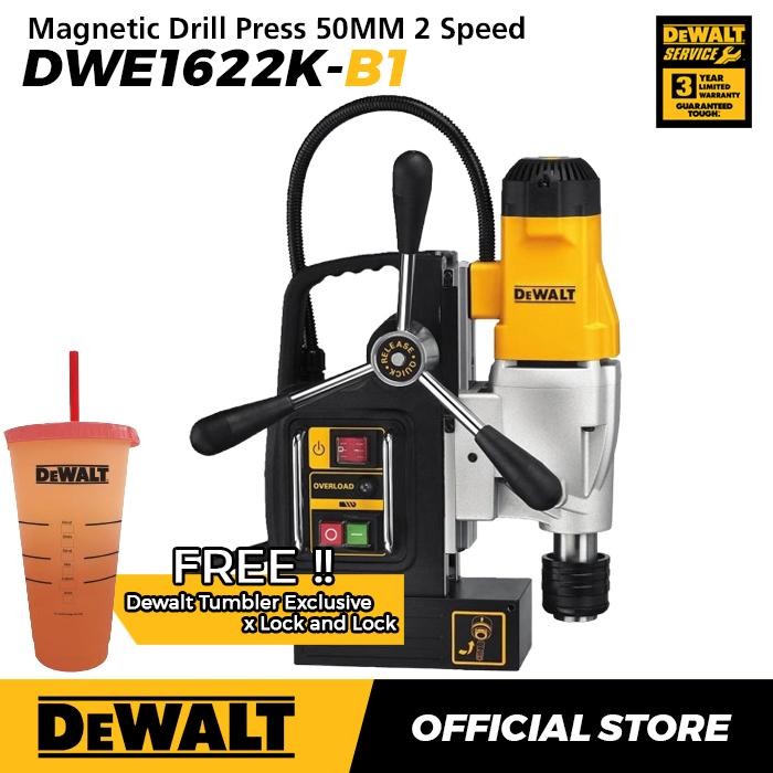 PREMIUM Dewalt Magnetic Drill Press / Bor Magnet Listrik 1200W 50mm DWE1622K