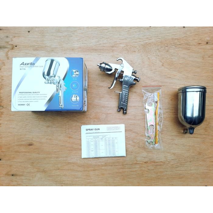 SPRAY GUN AUARITA W-71G AUARITA W71 SPRAY GUN W71G NOZZLE 1.3 DAN 1.5 MM