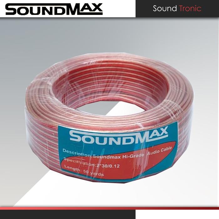 Terlaris Kabel Speaker Soundmax 2X30 2X50 2X80 50Yard 30Meter 40Meter Kabel Transparan 40 Meter