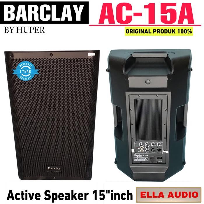 Speaker Barclay Ac15A Aktif Powered Speaker 15"In Barclay Ac-15A