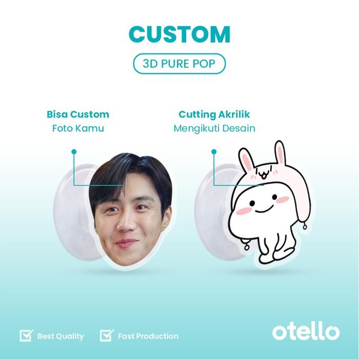 Sale Custom 3D Pure Pop Acrylic Reusable Phone Grip Socket Griptok Stand Hp