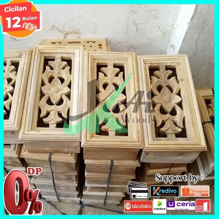 Executive Loster Lubang angin Kayu Mahoni