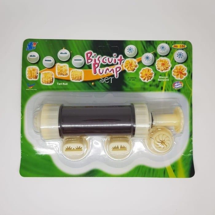 

Cetakan Kue Kering 186 Dorong 8 Spuit Nastar Gulung Biskuit Pump Tekan Semprit Press Set Mould