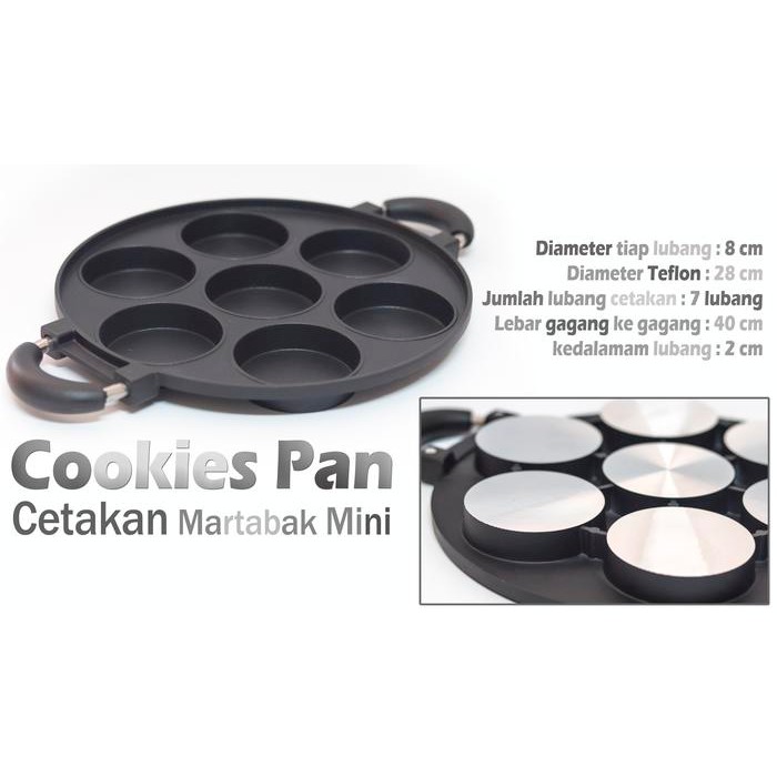 

Cookies Pan Cetakan Martabak Mini Dorayaki Loyang 7 Lubang 0507 Gratis Ongkir