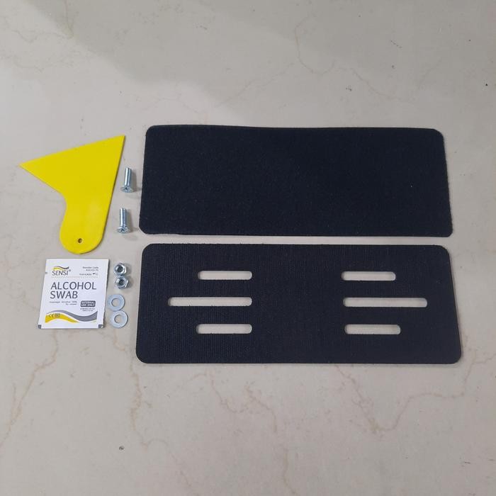 FRAMELESS PLATE NOMOR MOTOR SISTEM V3LCRO DAN 3M 9448A