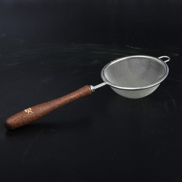 

MERKO Matcha Sifter Chakoshi Saringan Stainless Wood Handle Ayakan Bubuk Teh Jepang Gagang Kayu 80mm