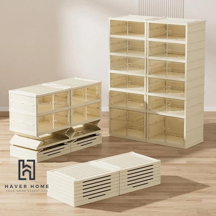 Rak Sepatu Tingkat Rak Sepatu Lipat Portable Kokoh Kuat Rak Serbaguna Lemari Sepatu Tempat Sepatu