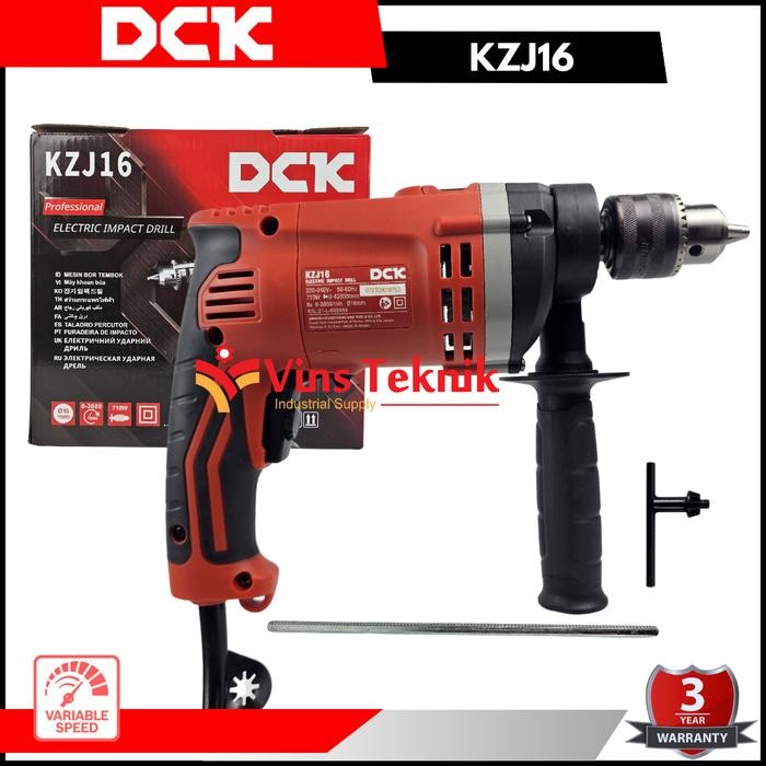 DCK KZJ16 Bor Impact Drill Mesin bor Tembok