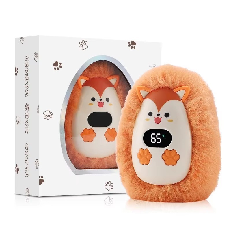 Portable Hand Warmer Mini Plush Hand Warmer Usb Rechargeable Power Bank Rechargeable For Winter