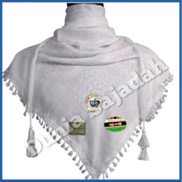 Sorban India Arafat Hitam Putih / Sorban Putih Kotak