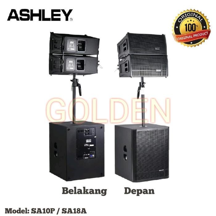 Speaker Ground Stage Line Array Ashley Sa10P - Subwoofer Sa18A