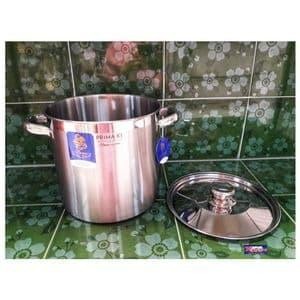 BIMA STOCKPOT 30 CM PRIMA X1 PANCI TINGGI STAINLESS 20 LITER STOCK POT